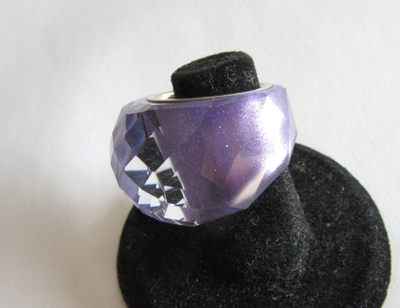 新品　正規品　スワロフスキー　ニルヴァーナ　リング　55　#13〜15　パープル Swarovski brand Nirvana Purple Flash crystal cocktail ring size