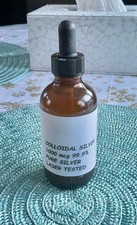 FREE SHIPPING  COLLOIDAL SILVER 1000 mcg 4 OZ.- IMMUNE SUPPORT WITH DROPPER   