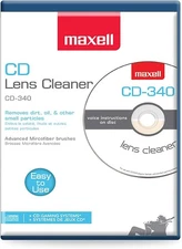 Maxell – Pro 190048 CD-340 Laser Lens Cleaner - Safe & Effective CD Player & G