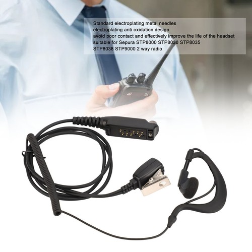 G Shape Zestaw słuchawkowy Mic PTT Wzmocniony Plug And Play Zestaw głośnomówiący Walkie Talkie Ea Hot - Zdjęcie 15 z 22