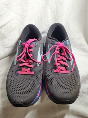 Brooks Ghost 15 1203801B079 Size 9.5 Gray Running Shoes Sneakers Women's E9