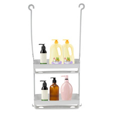 1/2Pcs Hanging Shower Caddy 2 Layers Bathroom Storage Shower Organizer Holder Ho