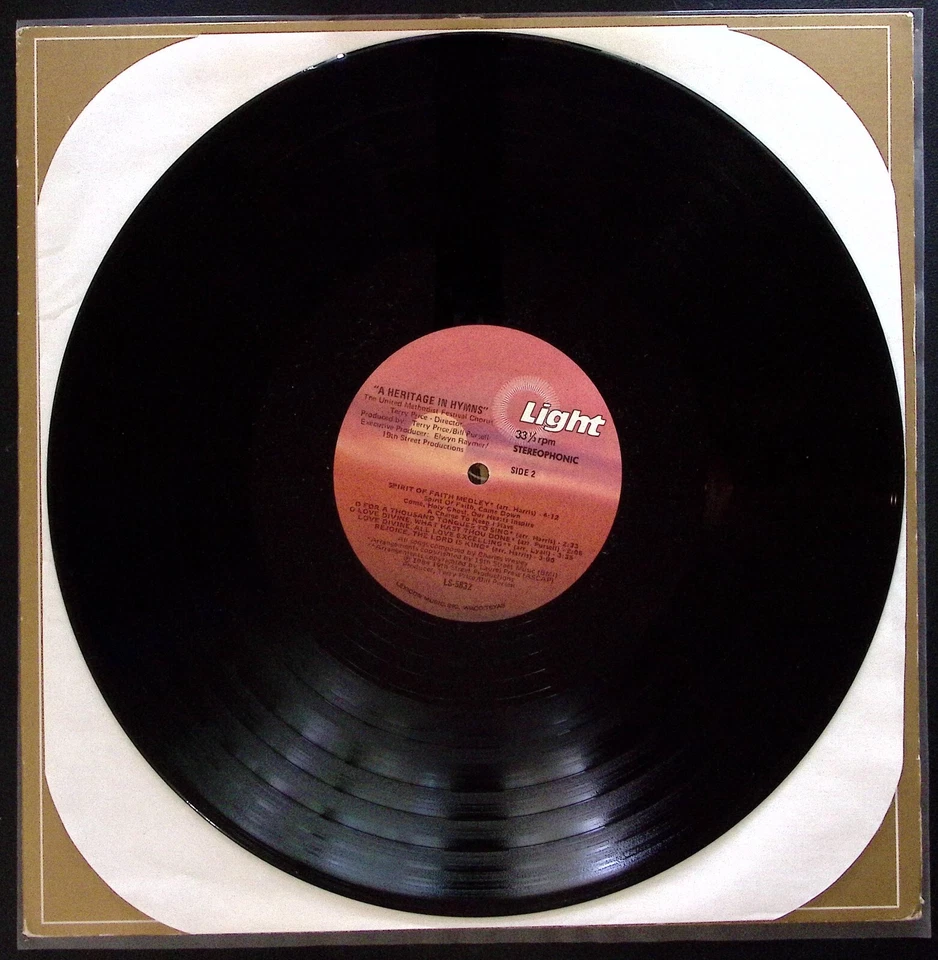 UNITED METHODIST FESTIVAL CHORUS  A HERITAGE IN HYMNS 200 YEARS  VINYL LP 184-51 - Image 4 of 4