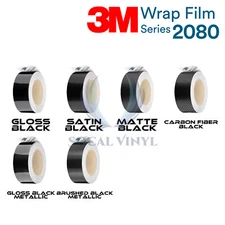3M 2080 Black Vinyl Wrap Roll Kit Blackout Chrome Delete1 Window Trim Door Trim
