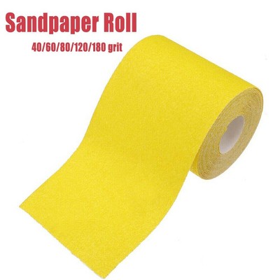 Abrasive Aluminium Oxide Rolls 60 80 /& 120 Grit Sandpaper Sheet Sanders 5 Metres