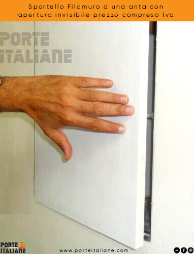 Sportello Filomuro Invisibile A 1 Anta | L30 X H40 Cm | Senza Cornice A Scomparsa - Foto 3