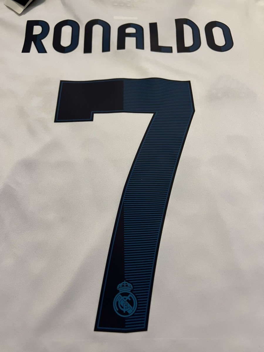 2012/2013 BNWT adidas Real Madrid Home Long Sleeve M Ronaldo