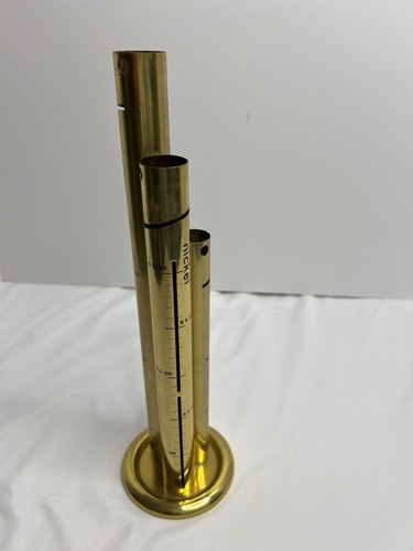Gatco Vintage Brass Coin Counter Bank Nickels Dimes And Quarters Money Tower ~☆~ - Picture 7 of 10