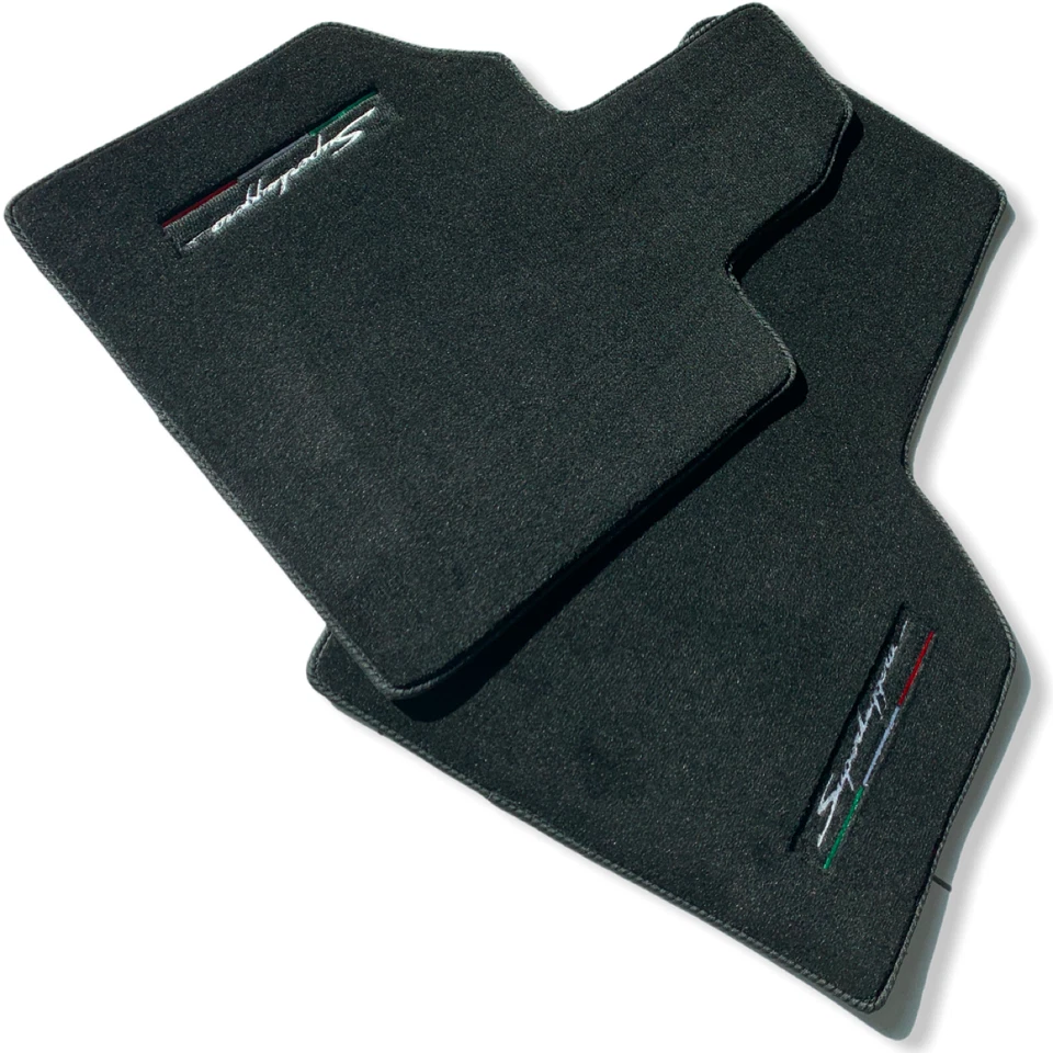 Alfombrillas para Lamborghini Gallardo alfombras negras a medida con Superleggera Foto 2 de 4