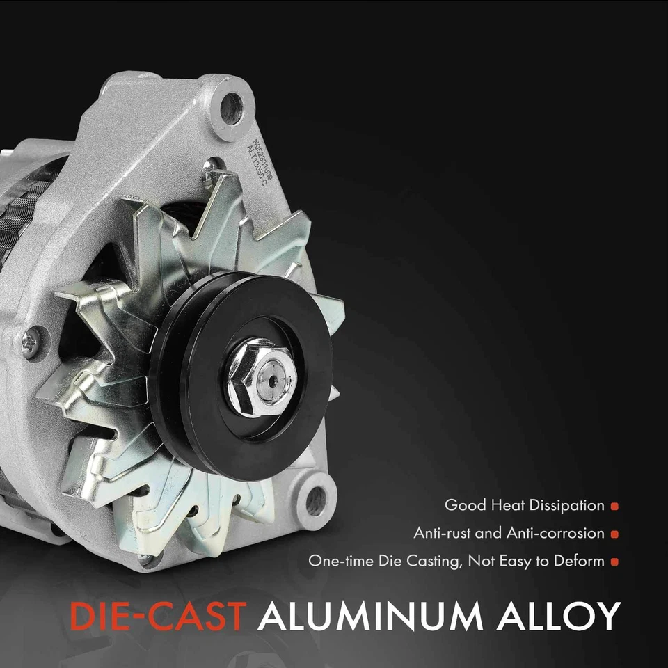 Alternador para Mercedes-Benz 230 280 240D 280C 280CE 55A 12V CW polea 1 ranura Foto 4 de 4