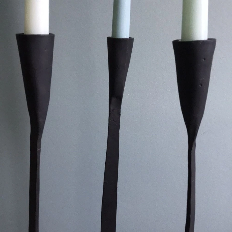 Van Keppel зеленый VKG железа тройной подсвечник держатель середины века современный MCM - Изображение 2 из 4