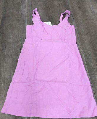 strapless open back dress Girls Soft Cotton Jersey Flutter Tank Dress | Hot Pink / 18/24M