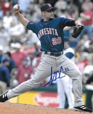 * JESSE CRAIN * signed 8x10 photo * MINNESOTA TWINS * COA * 1
