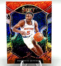 Immanuel Quickley 2020-21 Panini Select Red Blue Orange Shimmer Prizm Concourse