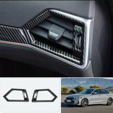 For BMW 3 4 Series G20 2019-2023 Carbon Fiber Console Air Outlet Vent Cover Trim
