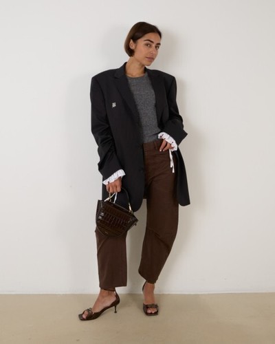 Nili Lotan Shon Oxblood Pants 10 NWT $375 - Picture 8 of 16