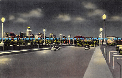 R469993 Texas Dallas Nachtansicht vom Viadukt E C Kropp