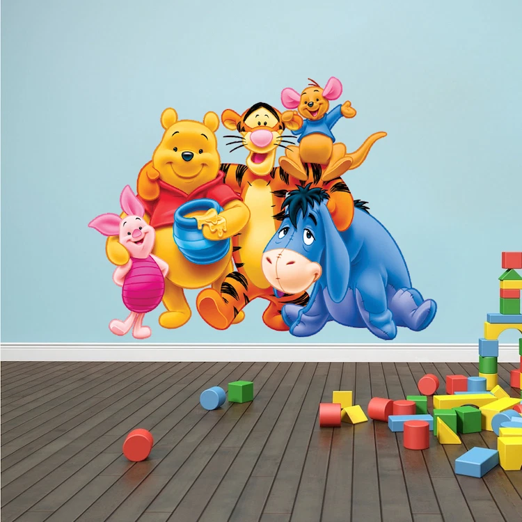 Calcomanías de pared Winnie The Pooh - Pooh Bear - Pegatinas Winnie the Pooh Disney b49