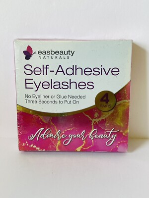 easbeauty Self-Adhesive Eyelashes No Eyeliner or Glue Needed 4 Pair