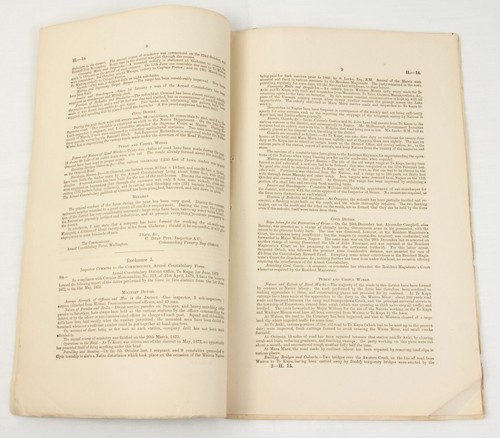 Rare New Zealand POLICE 1873 Report Armed Constabulary Force with list of crimes - Picture 3 of 6