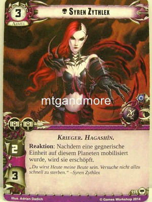Warhammer 40000 Conquest LCG - Syren Zythlex  #115 - Base Set dt.