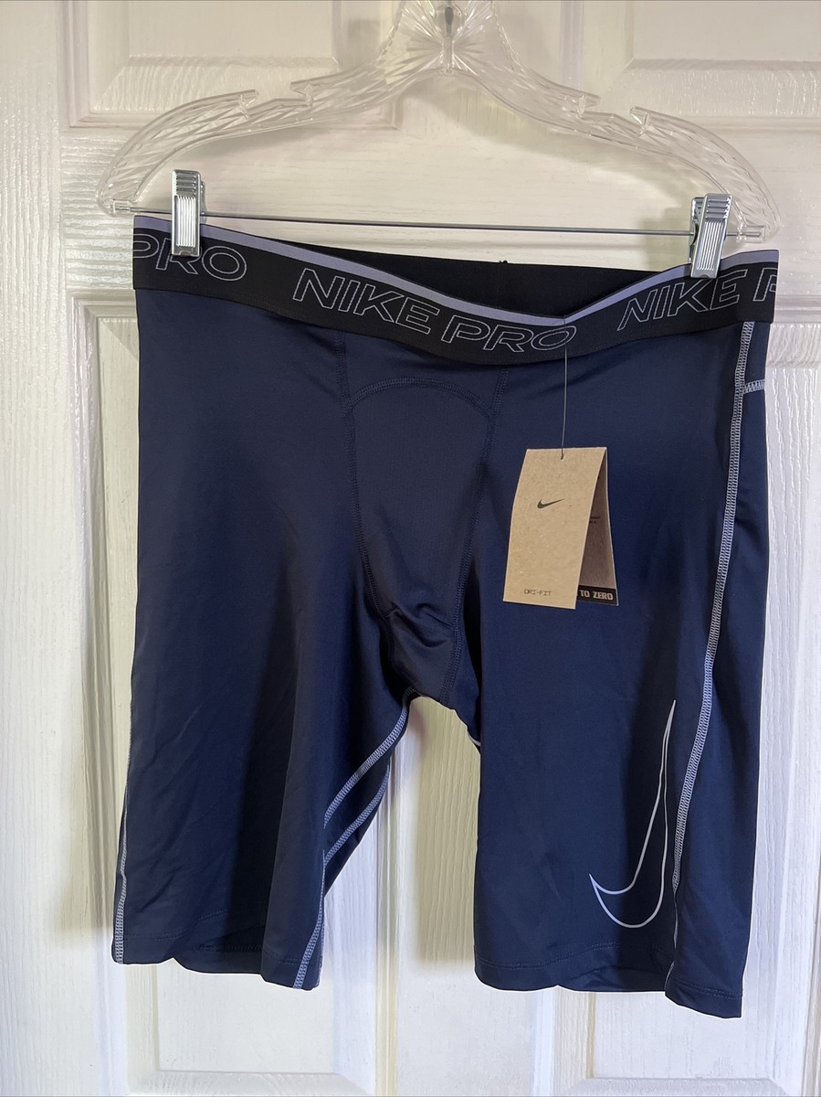 Nike Pro Dri-Fit Men's Long Tights Shorts 'Obsidian Iron P' DD1911