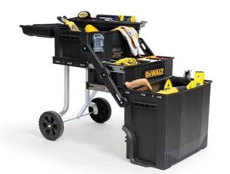 NEW DeWALT Black Utility Rolling Portable Toolbox Cart Chest Tool Storage Box