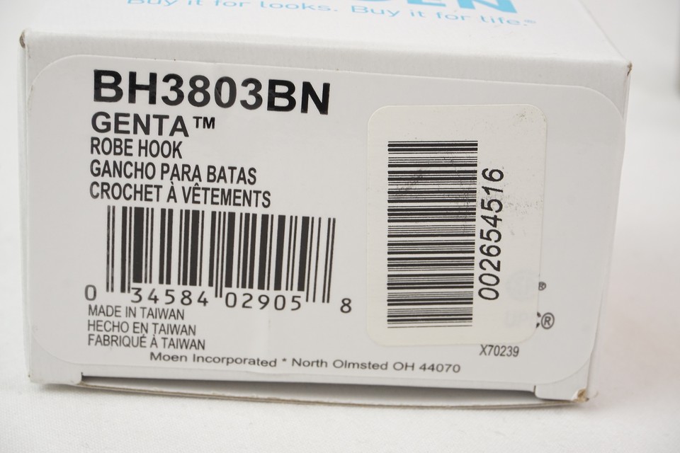 Moen Towel Bar, Pivoting Paper Holder, Hand Towel Bar, And Robe Hook