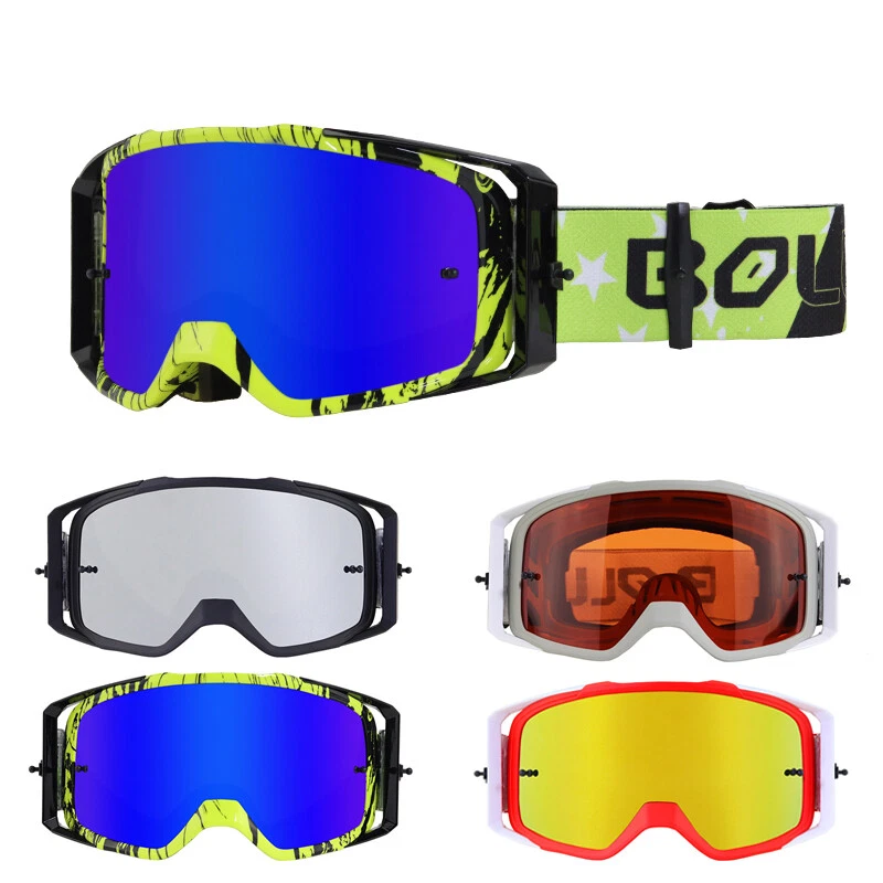 Motorcycle Goggles ATV Off Road Dirt Bike Wind Dust Proof Racing Eyewear Glasses