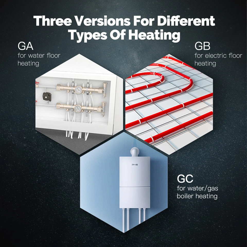 MOES ZigBee Smart Thermostat Fußbodenheizung Knopf Raumthermostat Alexa Google - Bild 3 von 4
