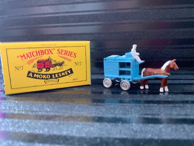 MATCHBOX SERIES A MOKO LESNEY No. 7 HORSE DRAWN MILK CARRIAGE BOX *BOGO ...