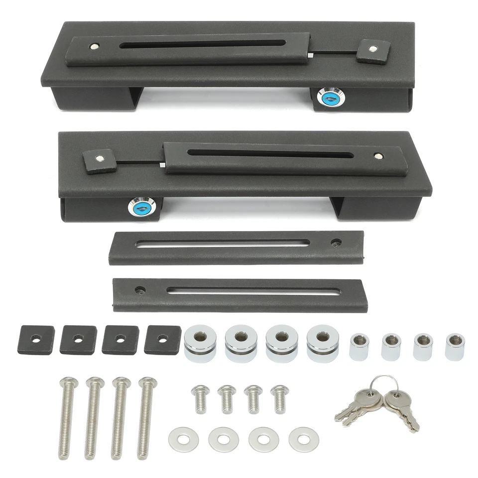 Universal Saddle Bags Detachable Quick Release Mounting Brackets For Harley Dyna - Image 2 of 4