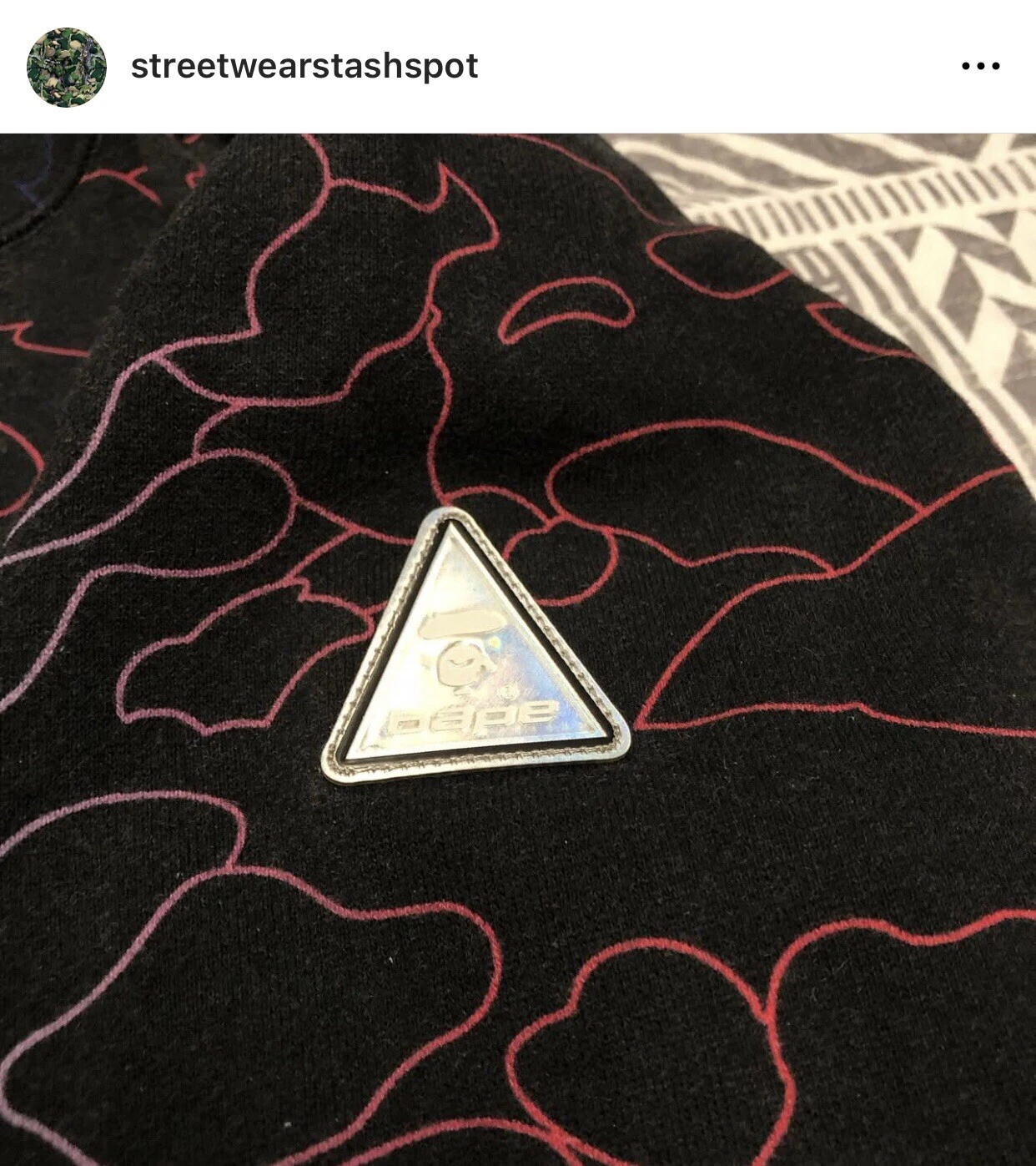 A BATHING APE (BAPE) Felpa con cappuccio e zip intera A Bathing Ape Bape Gradient 1° squalo mimetico taglia small