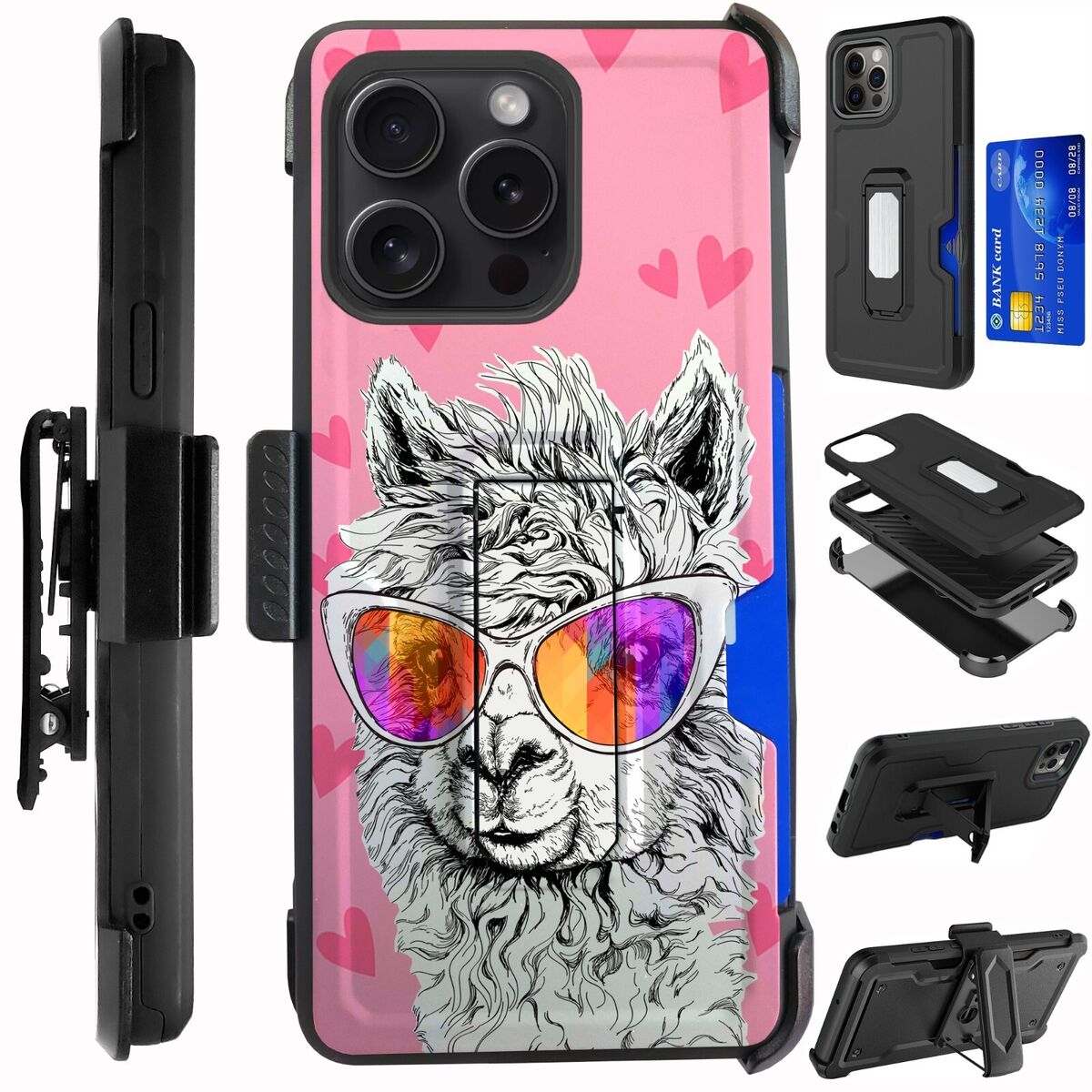 Yorkie W/ Sunglasses World Phone Case Wallet Yorkie W/ Sunglasses World Phone Case Wallet