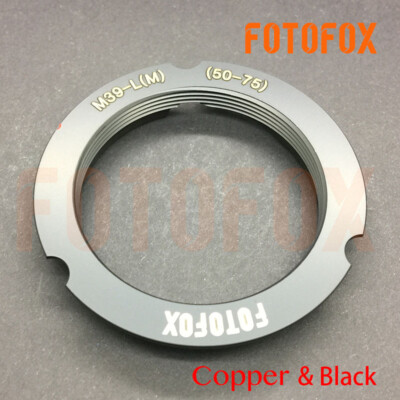 Copper 6-Bit Code Leica M39 LTM lens to M Mount L/M Adapter 50-75 mm M8 M9 M-240