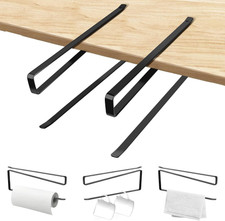 Porta Rotolo Da Cucina 2 Pezzi, Robusto Porta Scottex Senza Forare, Portarotolo