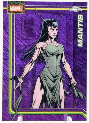 2026 Topps Chrome Marvel Comics Mantis Purple Shimmer Refractor /75