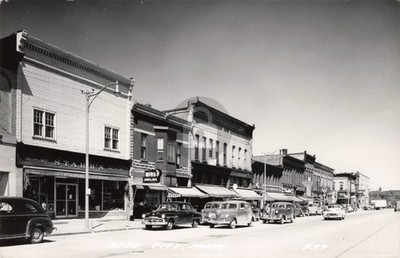 Street View Reed City MI Michigan #6 RPPC Photo Postcard COPY