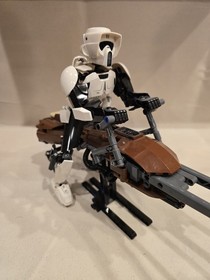 Lego Star Wars Scout Trooper & Speeder Bike 75532 Loose Appears To Be 100% Parts