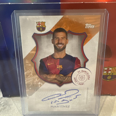 Martinez /25 Auto - Topps FC Barcelona 125 Years Anniversary 2025 - Autograph