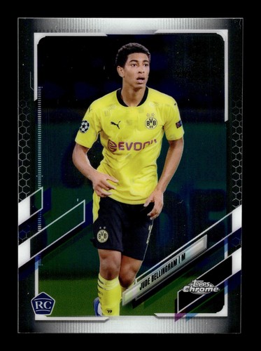 2020-21 Topps Chrome UEFA Champions #68 Jude Bellingham Rookie RC SURFACE ISSUE