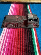 Midgetoy Vintage Fire Engine/Rescue Truck - Paint Loss and Rust