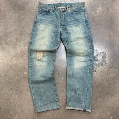 Driza Bone Japanese Redline Selvedge Denim With Sashiko Repairs