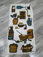 Vintage Luther Travis Tea Towel Corn Meal Molasses Butter