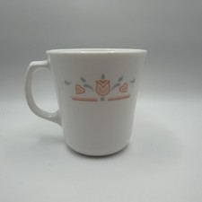 Vintage Corningware Dutch Lattice Tulips And Hearts Mug Coffee Tea Made In USA