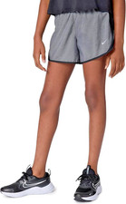 Nike Girl's Medium Tempo Dri-Fit Running Shorts, Heather/Black/Grey, 848196-033
