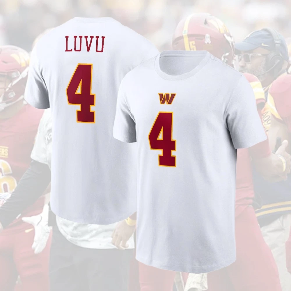 All Player Washington Football 2025 Player White Name & Number For Fans