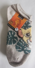 Lion King Women's Print No Show Socks 3-Pack Shoe Size 4-10 NWT