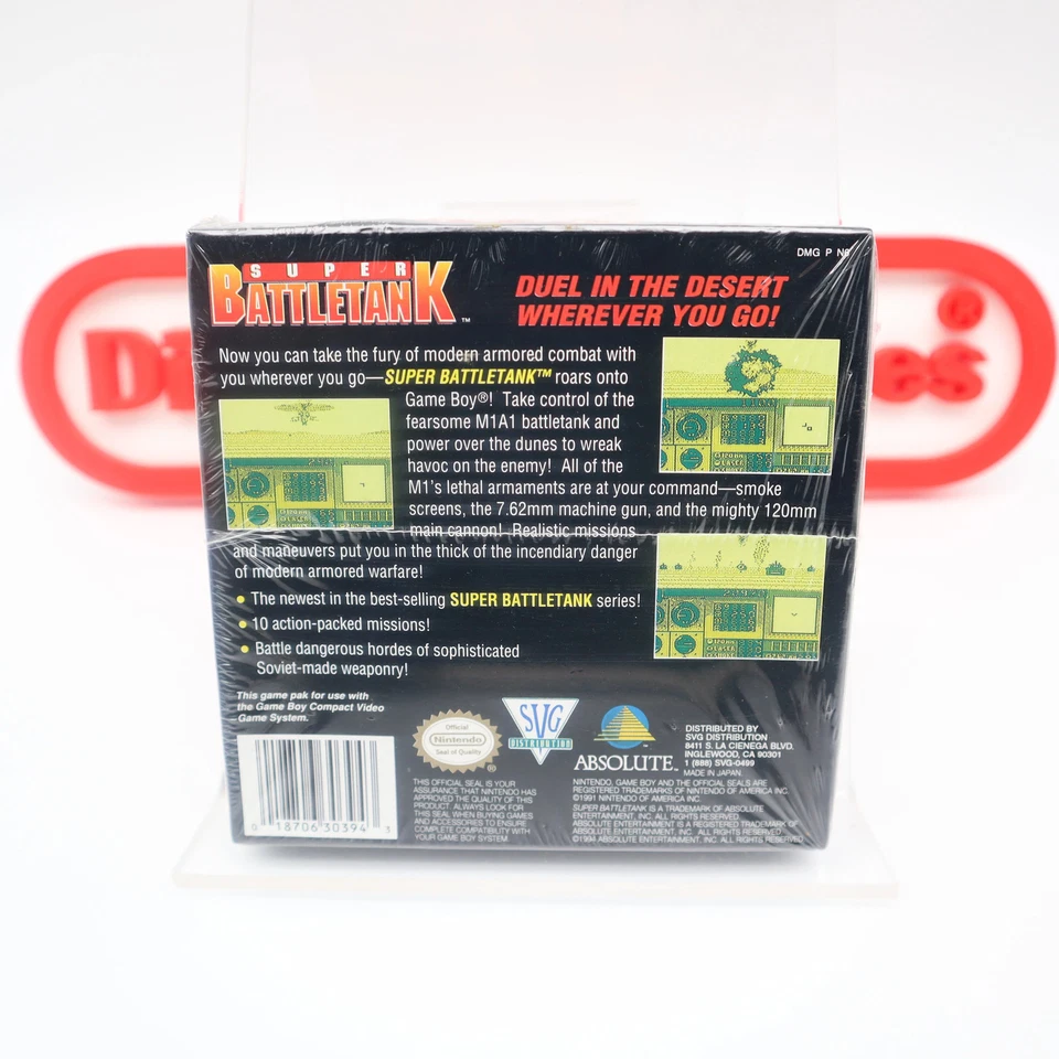Game Boy Original SUPER BATTLETANK / BATTLE TANK - NEW & Sealed with H-Seam! - Image 4 of 4