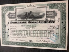 Aktie 1948 Homestake Mining Co, GOLDMINE
